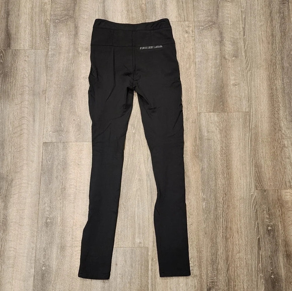 Paige Black Skinny Legging with Leather Details - Picture 4 of 5